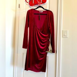 Gorgeous red velvet dress size 20